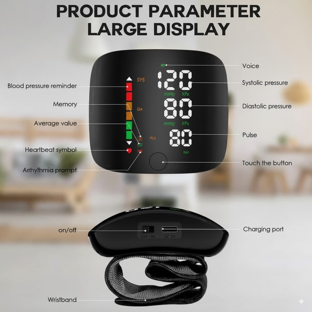 Wrist Blood Pressure Monitor